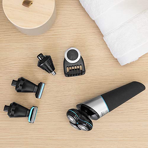 Cecotec Afeitadora Multifunción 5 en 1 Bamba PrecisionCare Twistgroom con batería de litio, cuchillas de acero inox, indicador led y waterproof.