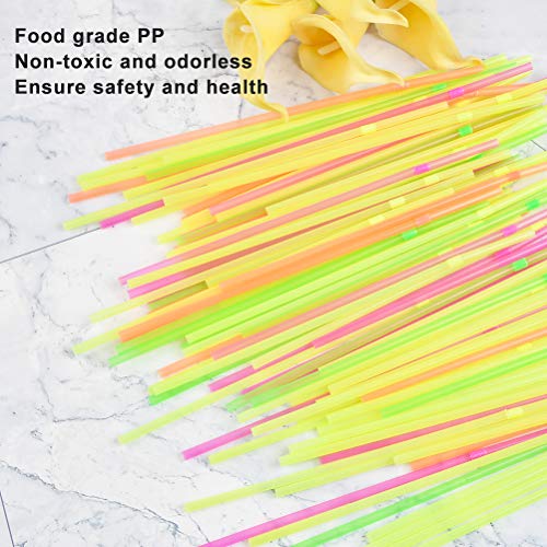 CENBEN Pajitas 400 pajitas de plástico Pajitas Desechables de Material PP de Calidad alimentaria Pajitas Brillantes Pajitas Flexibles Apto para Alimentos, ecológico