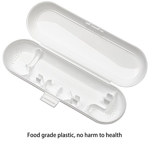 Cepillo de dientes eléctrico de plástico Estuche de viaje compatible con la serie Pro, blanco