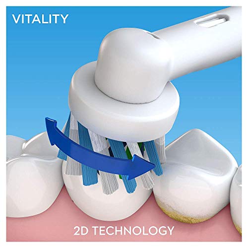 Cepillo de dientes eléctrico Oral-B Pro Vitality Cross Action, recargable, color negro