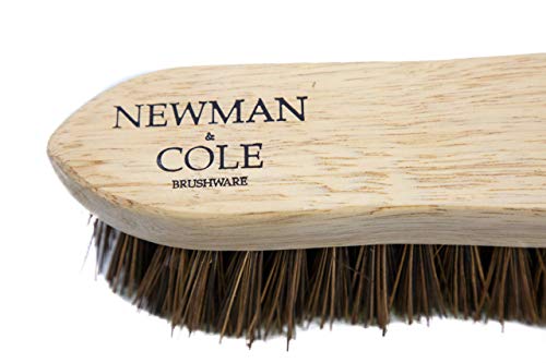 Cepillo de madera para fregar las manos de alta resistencia con madera y cerdas de bassine natural rígidas – Ideal para suelos de madera y azulejos, limpiador de botas y lechada