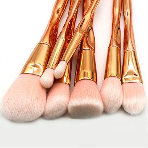 Cepillo De Maquillaje 7 / Rose Gold Diamond Beauty Brush/Makeup Brush Makeup Tool Set Multi-Function Makeup Brush Oro Rosado