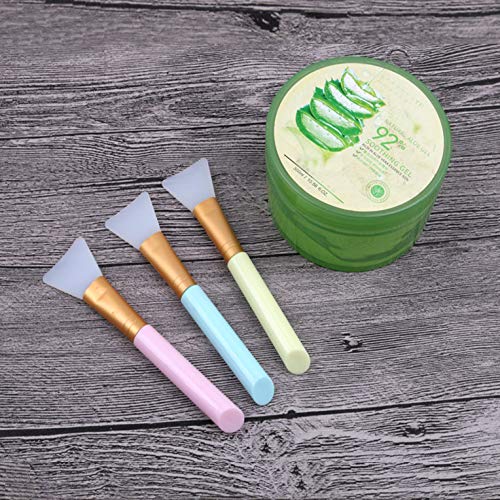 Cepillo de Máscara de Silicona de 3 Piezas Herramienta de Máscara Cepillo de Máscara de Silicona Suave Herramienta de Frotis de Cuerpo y Mascarilla