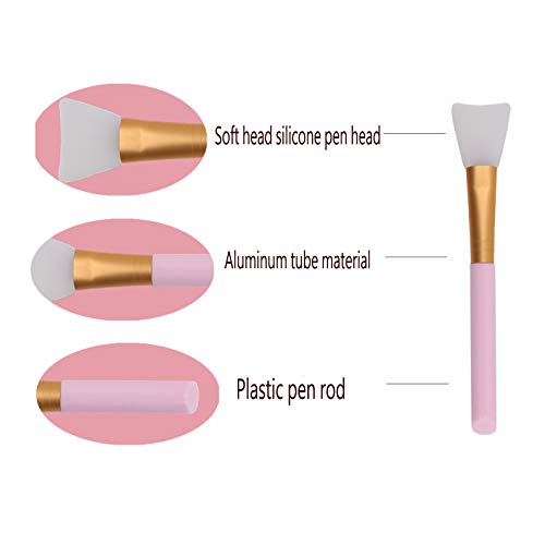 Cepillo de Máscara de Silicona de 3 Piezas Herramienta de Máscara Cepillo de Máscara de Silicona Suave Herramienta de Frotis de Cuerpo y Mascarilla