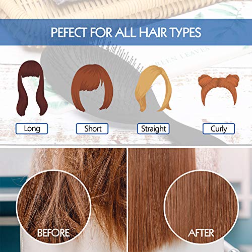 Cepillo de Pelo de Paleta Desenredante Herramientas de Peinado de Peluquería de Cepillo Desenredante Original para Mujer Hombre Pelo Largo Grueso Rizado Natural Mojado Seco