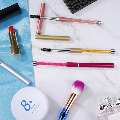 Cepillo de Pestañas 6 Unids Pinceles de Pestañas con Gorra Aplicador para Herramientas de Maquillaje para Viajar