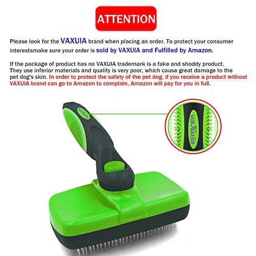 Cepillo Perros y Gatos para Pelo Largo y Corto-Vaxuia Cepillo Mascotas para Grandes a Pequeños - para Eliminar el Pelo Muerto y la Capa Inferior Reduce de la Pérdida de Cabello