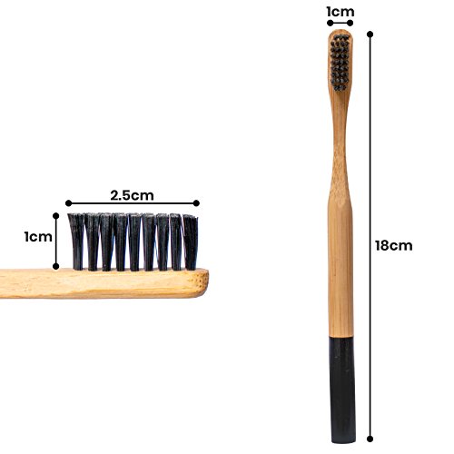 Cepillos de dientes Bambu blandos. Cepillos Ecológicos, 100% Orgánicos, Biodegradables, Naturales y suaves