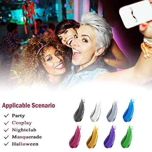 Cera del color del pelo, peinado mate natural para party.osplay, Halloween (Gris)