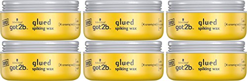 Cera para el pelo Glued Spiking de Schwarzkopf GOT2B, 75ml (paquete de 6)