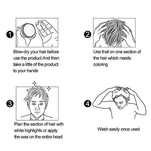 Cera pelo, cera de peinado Desechables DIY 6 Colores profesional de peluquería pelo para Hombres o Mujeres