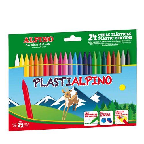 Ceras Alpino PLASTIALPINO Estuche de 24 Surtido
