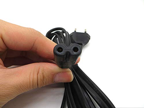 Certificación de la UE,5pie/1.5M Cable de Carga 2 Agujeros para Microsoft Surface Go/Book/Laptop,Surface Pro 3/4/5/6/7/X,Mac Mini &TV 2 3 4,HP Envy,Canon Pixma,Todo el Equipo de 2 Agujeros.