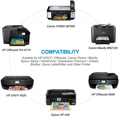 Certificación de la UE,5pie/1.5M Cable de Carga 2 Agujeros para Microsoft Surface Go/Book/Laptop,Surface Pro 3/4/5/6/7/X,Mac Mini &TV 2 3 4,HP Envy,Canon Pixma,Todo el Equipo de 2 Agujeros.