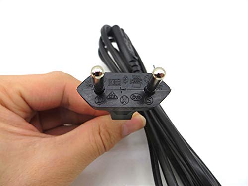 Certificación de la UE,5pie/1.5M Cable de Carga 2 Agujeros para Microsoft Surface Go/Book/Laptop,Surface Pro 3/4/5/6/7/X,Mac Mini &TV 2 3 4,HP Envy,Canon Pixma,Todo el Equipo de 2 Agujeros.