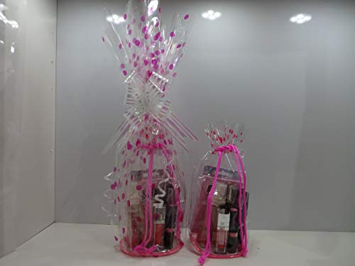 Cesta de regalo para maquillaje de belleza, 8 piezas de maquillaje y uñas + bolsa de cuerda de maquillaje gratis, cesta de regalo envuelta para regalo
