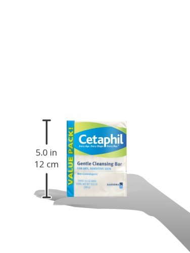 Cetaphil Barra de limpieza suave, barra de 4 onzas (paquete de 3) por Cetaphil