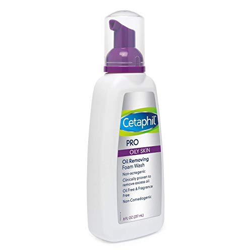 Cetaphil PRO DermaControl - Limpiador de espuma para eliminar aceite, 8 onzas (paquete de 2)