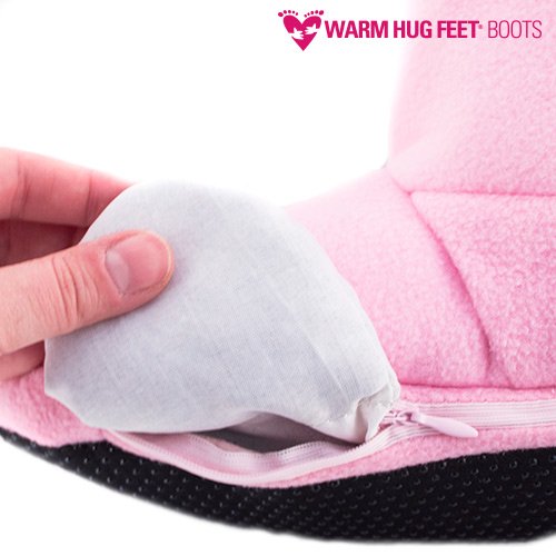 CEXPRESS - Botas Calentables Microondas Warm Hug Feet - Rosa, S
