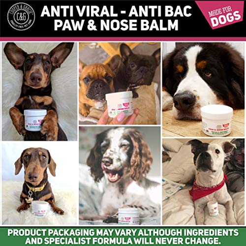C&G Dog Paw Nose Balm - Bálsamo para la nariz y para las patas agrietadas y que pican de perros, no testado en animales100ML