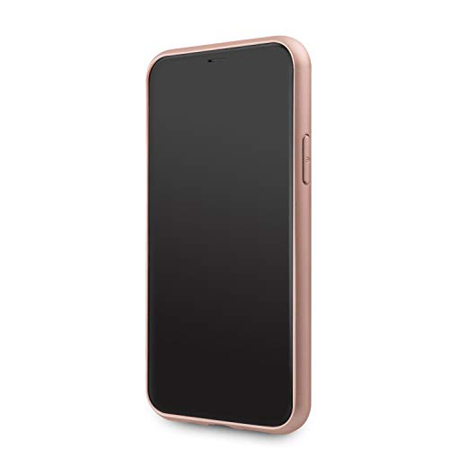 CG Mobile Guess - Carcasa rígida para iPhone 11 Pro Max (TPU) con Safiano Rose Gold | Puertos de fácil acceso | Carcasa de protección contra caídas | Licencia oficial