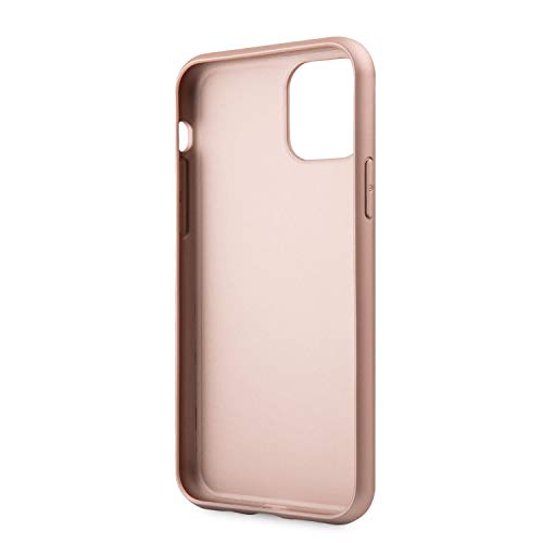 CG Mobile Guess - Carcasa rígida para iPhone 11 Pro Max (TPU) con Safiano Rose Gold | Puertos de fácil acceso | Carcasa de protección contra caídas | Licencia oficial