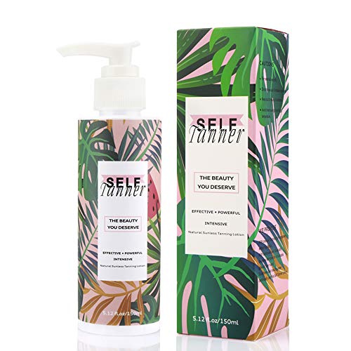 Chainplus 150ml Loción autobronceadora, Natural y Vegan Self Bronceado Aceite Gradual Tan Organic Bronceado Loción Self Tan Day Solarium Cream (sabor a leche) (Blanco)