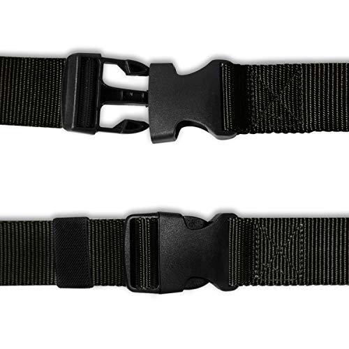 Chalier Schwarz & Schwarz-1 Cinturón, Negro y Negro, Talla única Unisex Adulto