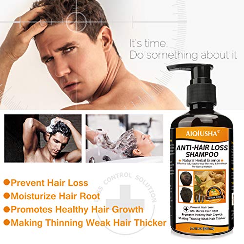 Champú Anticaída Champú para el Crecimiento del Cabello Solución Eficaz para la Rotura del Cabello Ayuda a Detener la Caída del Cabello Crecer el Cabello para Hombres y Mujeres