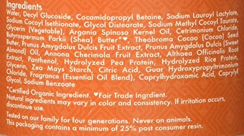 Champú de aceite de argán y leche de almendra suave y domesticada por Shea Moisture para unisex. Champú de 13 onzas