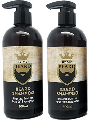 Champú para barba y bigote By My Beard, para hombres, cuidado del vello facial, 2 unidades