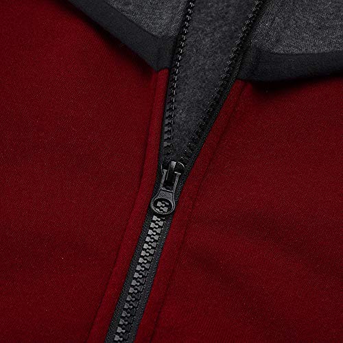 Chándal para Hombre,Hombres Empalme Cremallera Sudaderas Pantalones Juegos Deportivos chándal Traje Conjuntos de Trajes de Artes Marciales para Hombre Sudaderas con Capucha Chaqueta Abrigo
