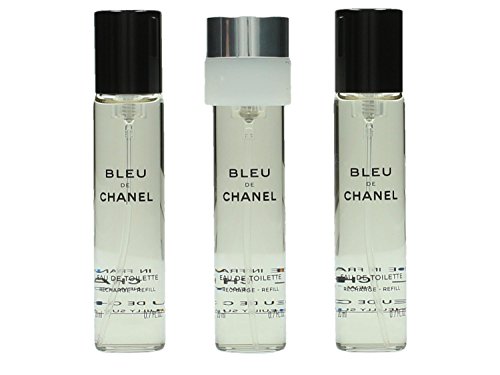 CHANEL BLEU DE CHANEL Eau De Toilette vaporizador refill 3x 20 ml