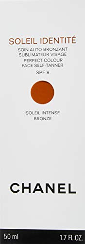 Chanel Soleil Identite Soin Auto-Bronzant Visage Spf8-Intense - Base de maquillaje, 50 ml