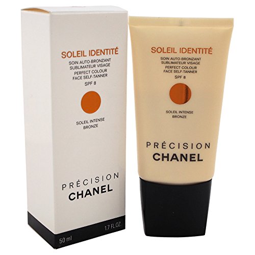 Chanel Soleil Identite Soin Auto-Bronzant Visage Spf8-Intense - Base de maquillaje, 50 ml