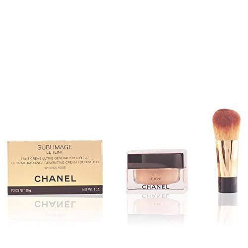Chanel Sublimage Le Teint Fondo de Maquillaje, Más Tarro de Cristal y Brocha B20-30 ml