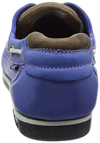Chatham Churchill Made In Britain, Náuticos para Hombre, Azul Azul Topo, 41 EU