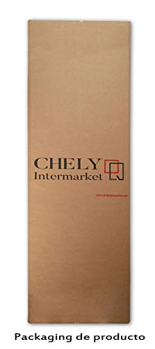 Chely Intermarket, Espejo de Pared Cuerpo Entero 35x140cm(44x149cm)/Plata-Plateada/Mod-144, Ideal para peluquerías, salón, Comedor, Dormitorio y oficinas. Fabricado en España. Material Madera.