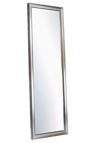 CHELY INTERMARKET, Espejo de Pared Cuerpo Entero Medidas 30X130 cm (37,50x137,50 cm) Plateado/Mod-155, Ideal para peluquerías, Comedor, Dormitorio y oficinas. Fabricado en España. Material Madera.