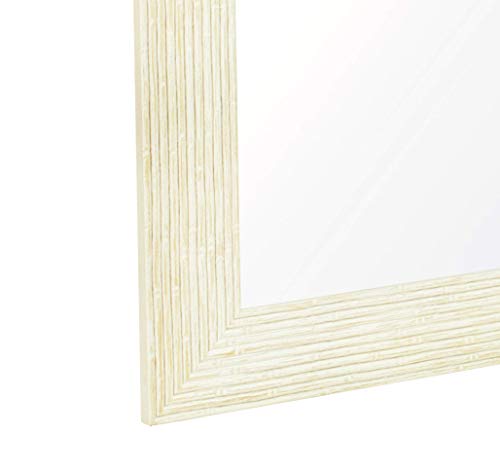 Chely Intermarket, Espejo nordico Pared 50x70cm(62x82cm)/Blanco-Nordico/Mod-110, Ideal para peluquerías, salón, Comedor, Dormitorio y oficinas. Fabricado en España. Madera Maciza.