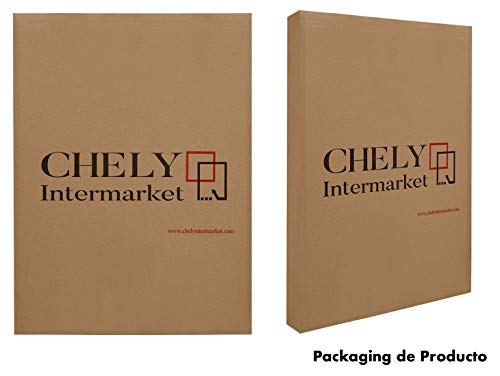 Chely Intermarket, Espejo Pared Dorado 60X80 cm(70x89,50 cm)/Dorado/Mod-149, Ideal para peluquerías, salón, Comedor, Dormitorio y oficinas. Fabricado en España. Madera Maciza.