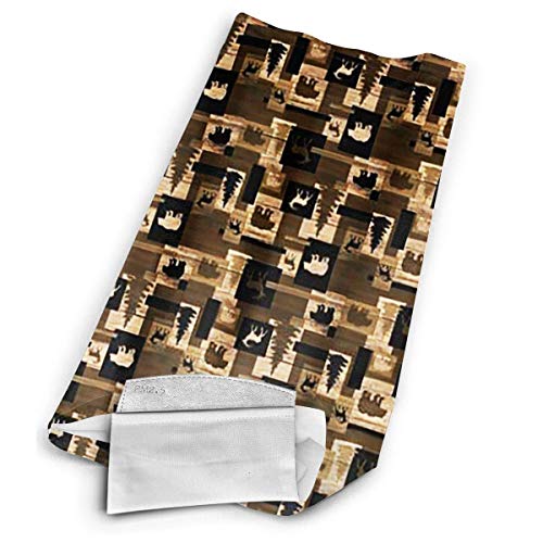 chenguang4422 Pañuelo para el cuello Pañuelo rústico de madera de bosque Oso Pasamontañas de alce Variedad Toalla de cara Bufanda Cubierta de babero de seda de hielo a prueba de viento con filtro