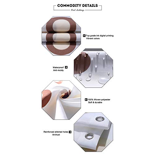 CHENHAO Cortina de Ducha Lavable Acuarela Decoración de la casa de Flores Motley Floret Motifs con Splash Anemone Iris Revival Theme Baño Impermeable 180X180cm