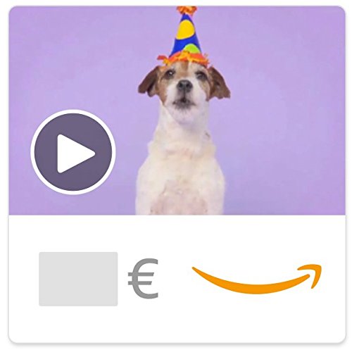 Cheque Regalo de Amazon.es - E-Cheque Regalo - Perros de cumpleaños (animación)