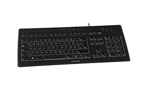 Cherry Stream 3.0 USB QWERTY Español Negro - Teclado (USB, Universal, QWERTY, Español, Alámbrico, PS/2, USB)