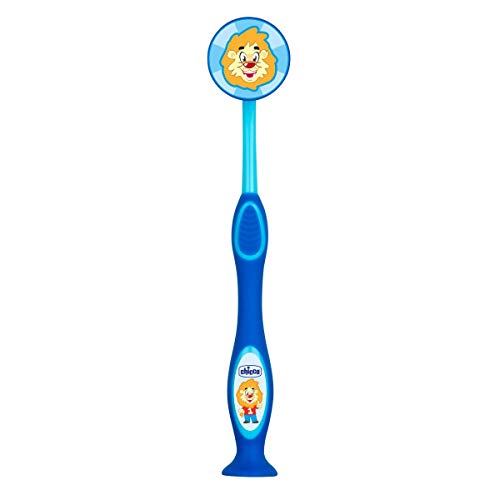Chicco - Cepillo dental con cerdas extra finas para niños de 3 - 6 años, Colores Surtidos (Azul o Verde)