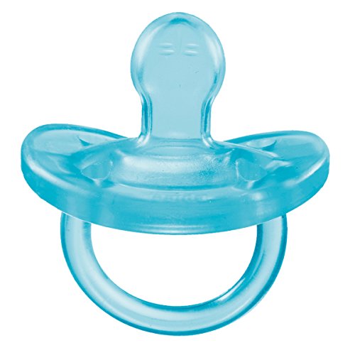 Chicco Phisio Soft - Chupete todo goma de silicona para 0-6 meses, color azul