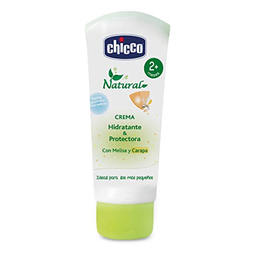Chicco Protección Natural - Crema Hidratante Bebé que protege naturalmente también frente a los mosquitos - 100 ml, 2m+