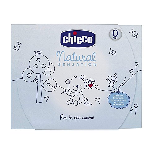 Chicco Shampoo, bagnoschiuma, agua de colonia natural Sensation, Big, Azul – 500 ml