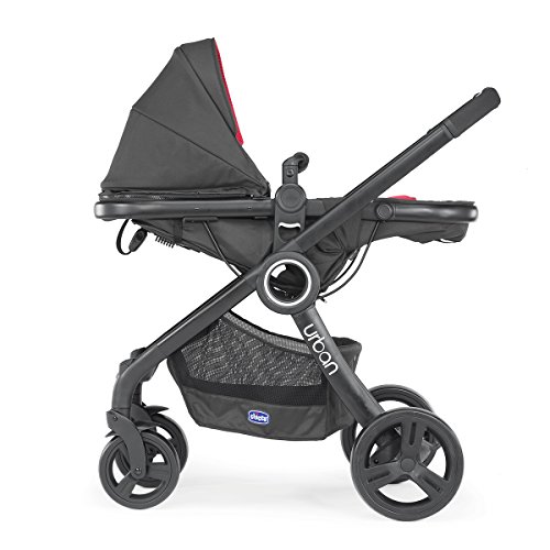 Chicco Urban Plus - Carrito transformable en capazo y silla de paseo, 7,6 kg, color negro